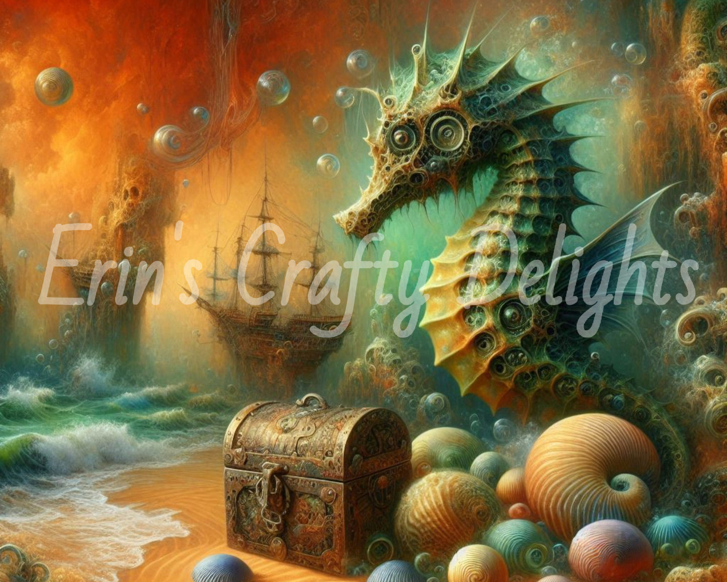 Seahorse & Treasure 7