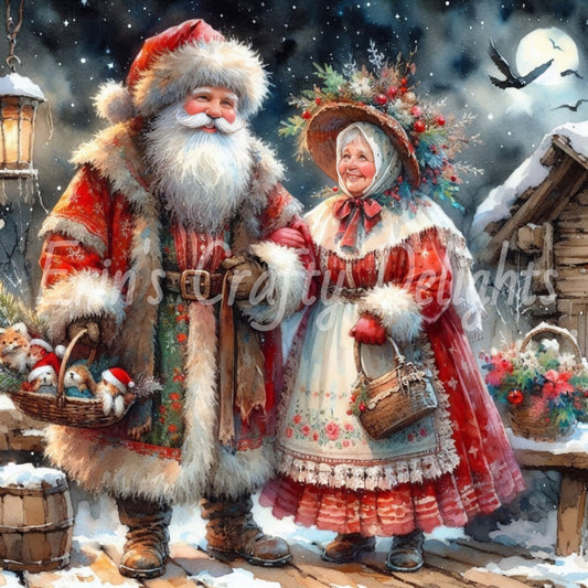 1 Cute Mr & Mrs Claus