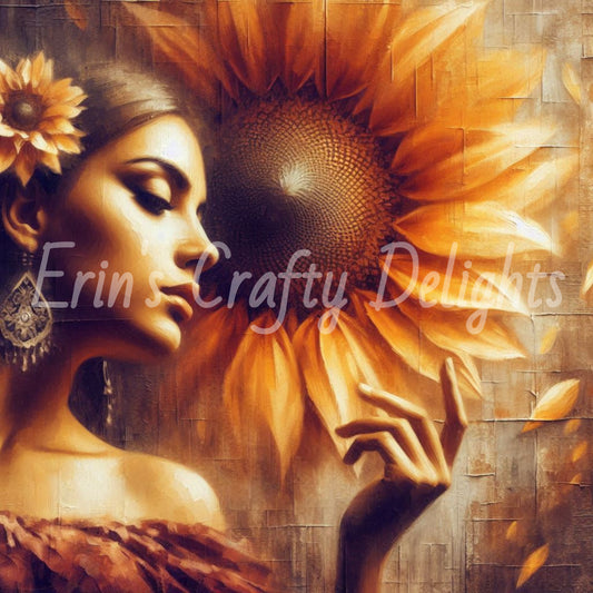 1 MS Poetic Sunflower Mix Size Printable Set