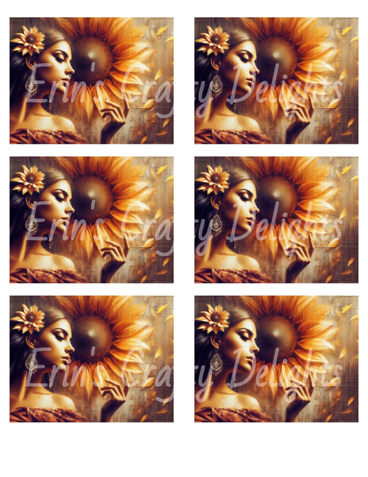 Poetic Sunflower Notecards