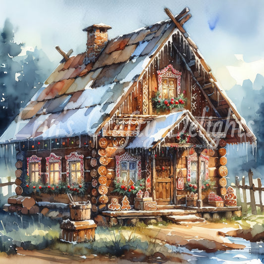 1 Rustic Gingerbread House