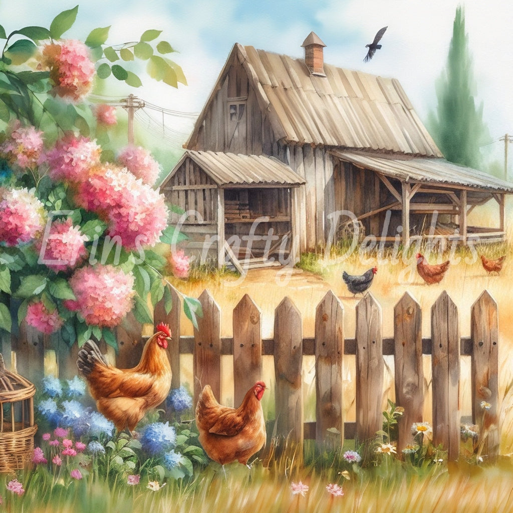 1 Chicken Coop & Nesting Boxes