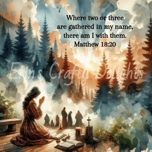 Inspirational Where Two or More are Gathered Set