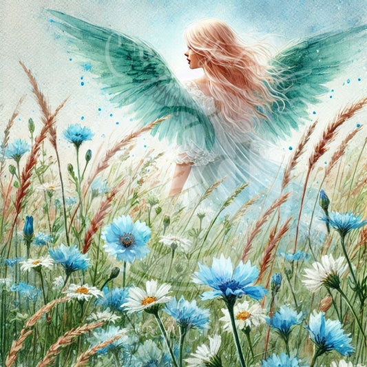 11 Sq Angel of Spring 8x8 Printable