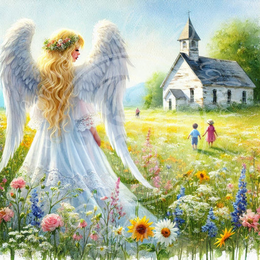 11 Sq Angels Watching Over Us 8x8 Printable