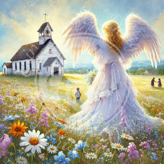 13 Sq Angels Watching Over Us 8x8 Printable