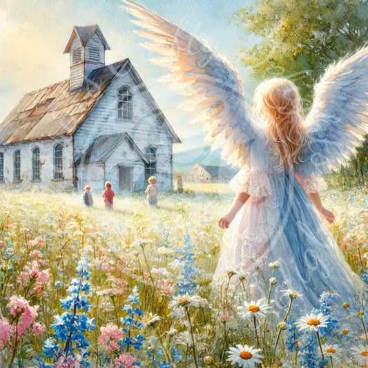 14 Sq Angels Watching Over Us 8x8 Printable