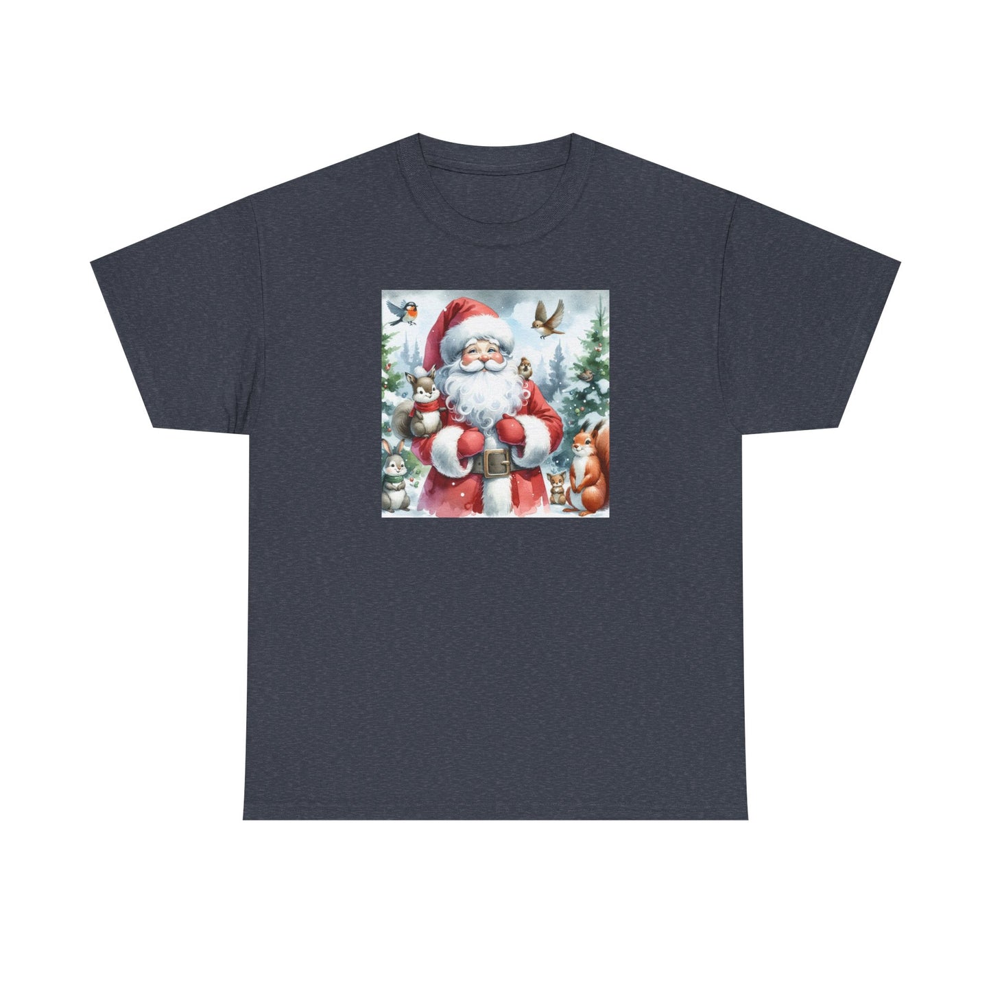 Cute Santa & Friends Unisex Heavy Cotton Tee