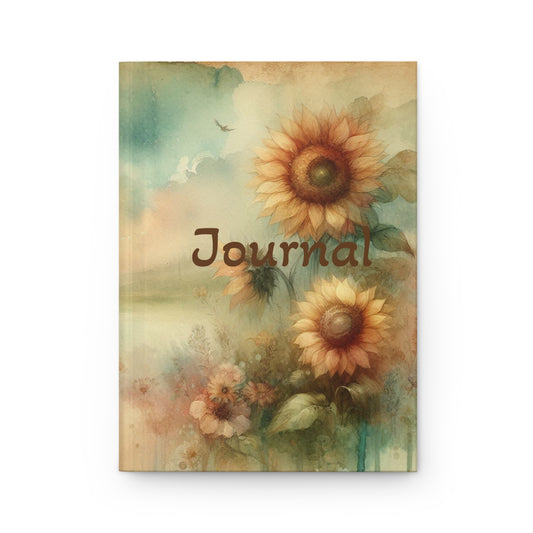 Sunflower Hardcover Journal