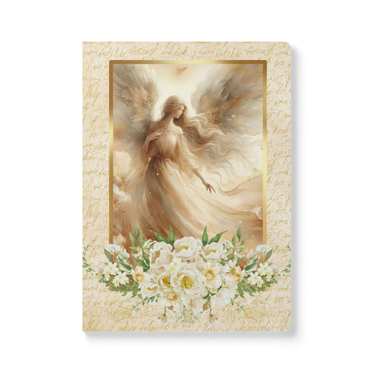 Soft Journal with Inside Prints - Golden Angels of Gratitude