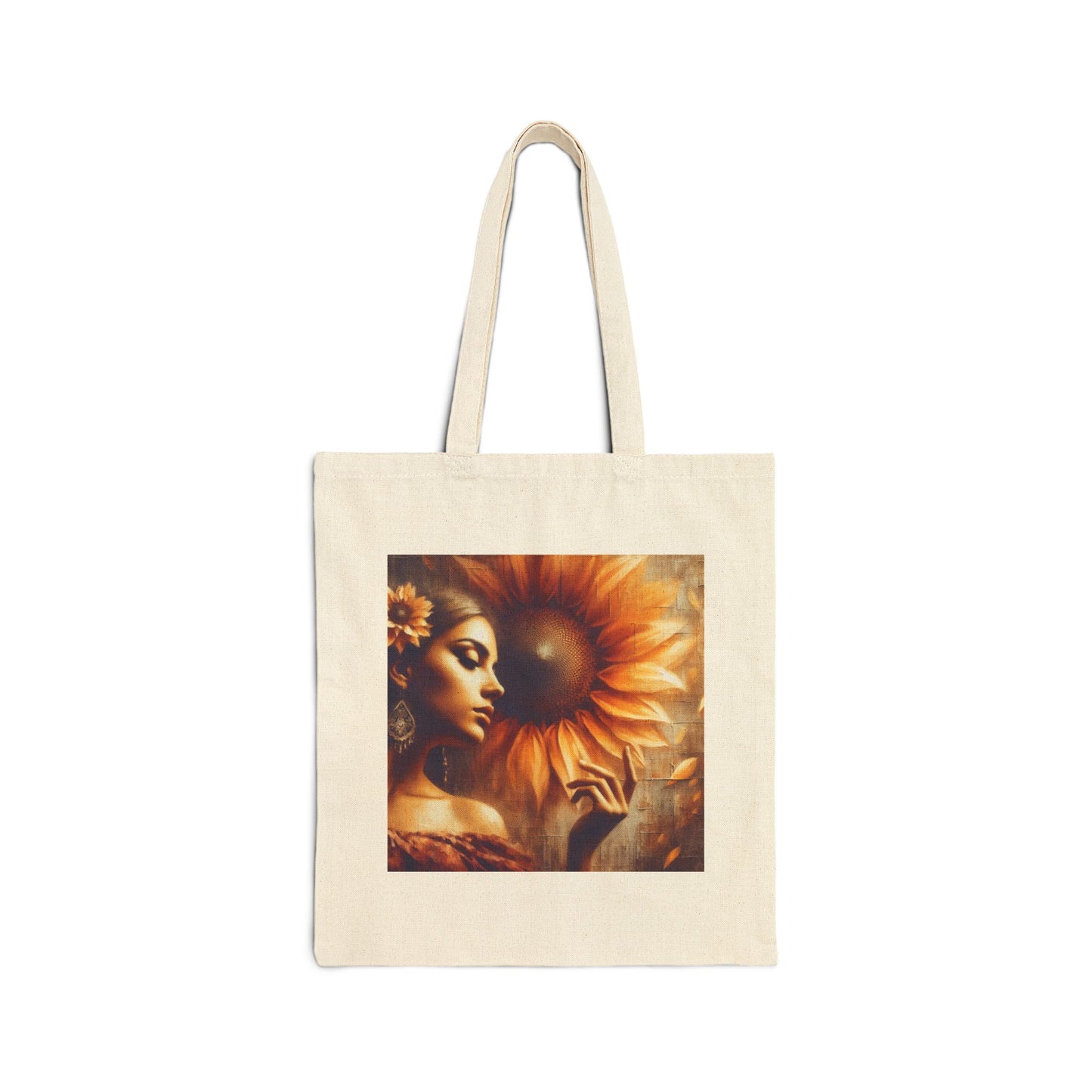 Poetic Sunflower Tote Bag
