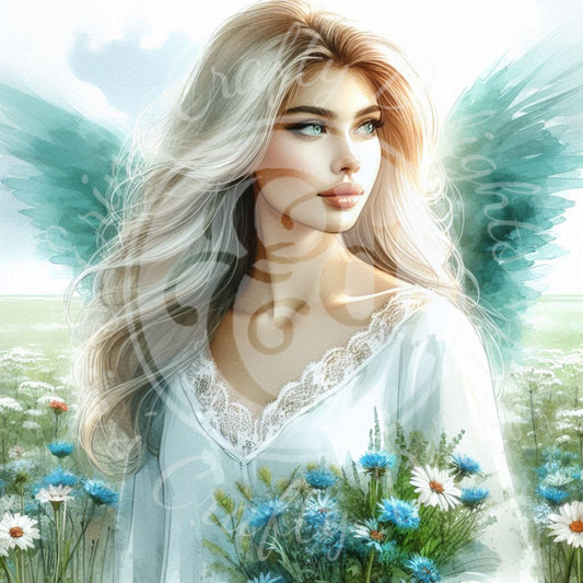 17 Sq Angel of Spring 8x8 Printable
