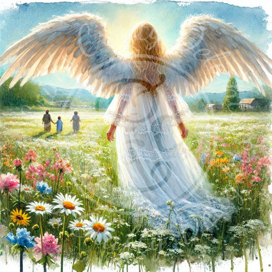17 Sq Angels Watching Over Us 8x8 Printable
