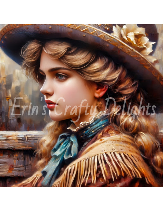 Vintage 1887 Western Woman 1