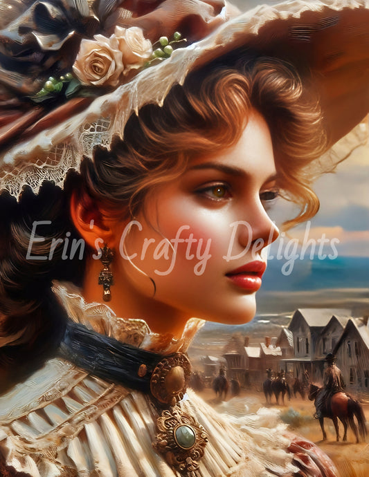Vintage 1887 Western Woman 2
