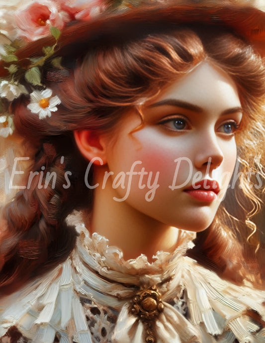 Vintage 1887 Young Lady 1