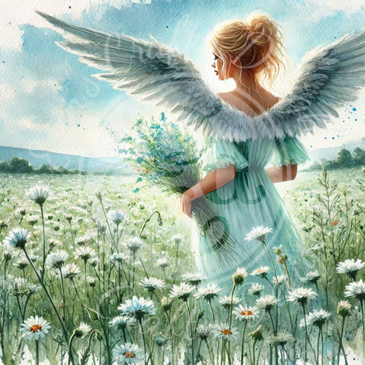 19 Sq Angel of Spring 8x8 Printable
