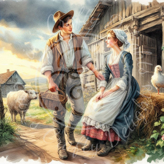 1 Farm Couple in Love