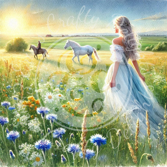 1 Spring Woman & Horse