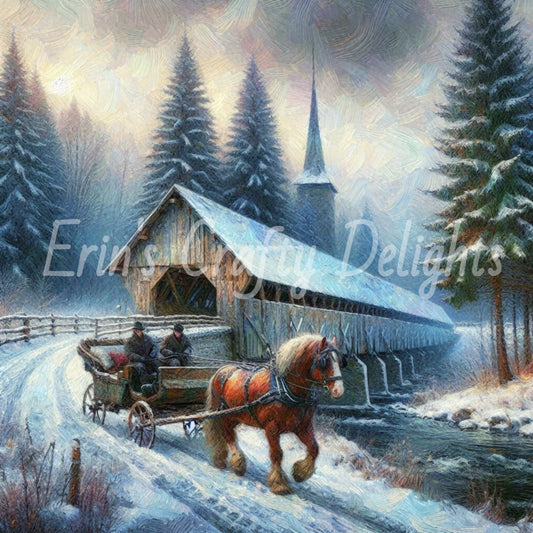 2 Covered Bridge in Winter