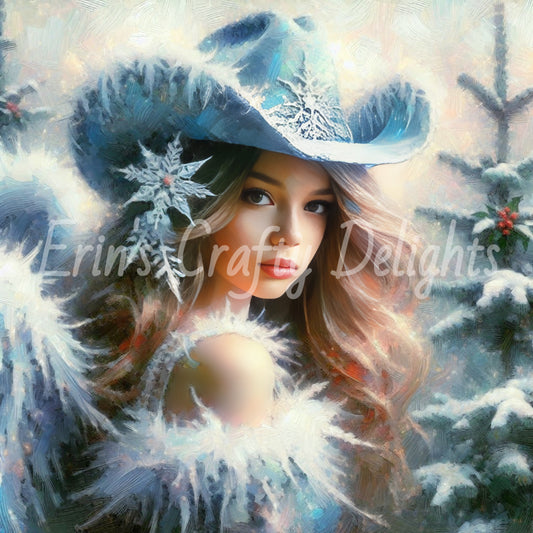 2 Cowgirl Christmas Angel