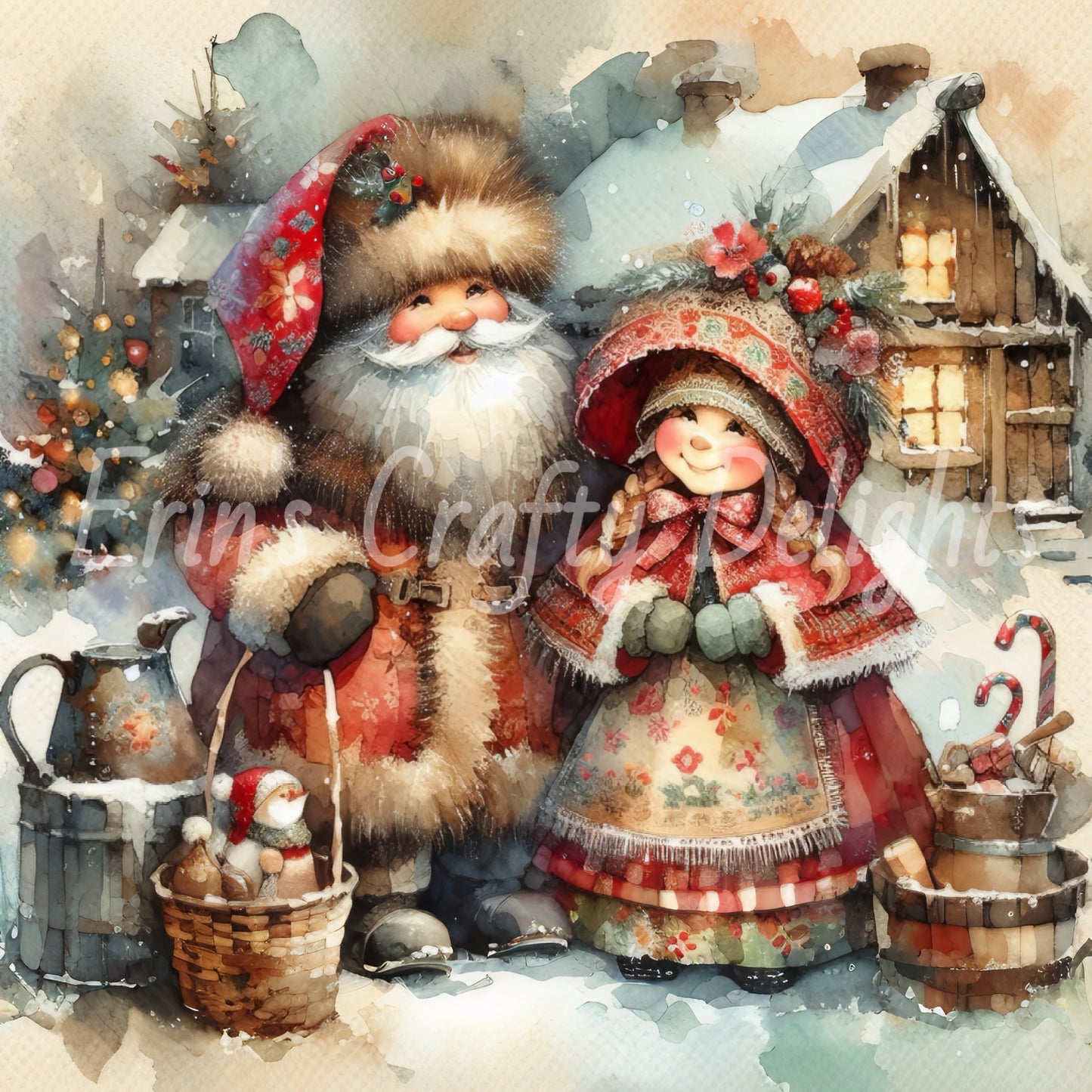 3 Cute Mr & Mrs Claus