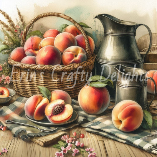 3 Rustic Peaches