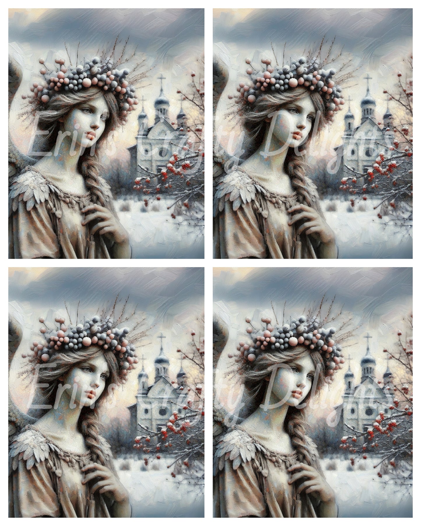 3 Stone Christmas Angel