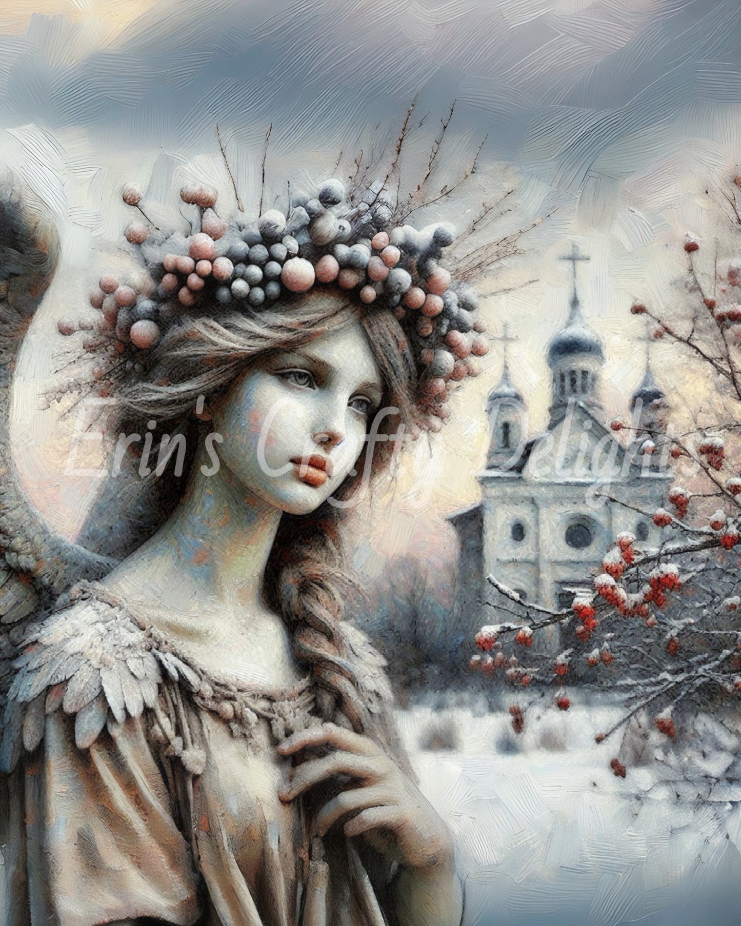 3 Stone Christmas Angel