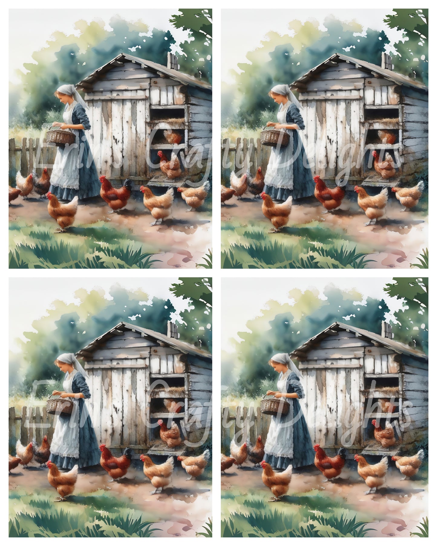 3 Chicken Coop & Nesting Boxes