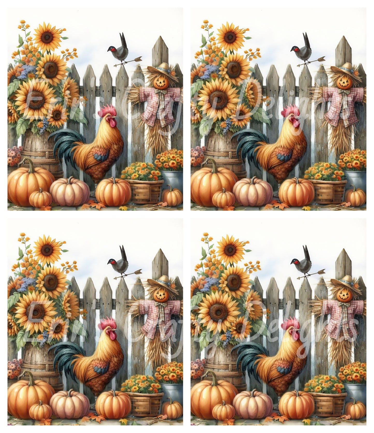 3 Fall Rooster