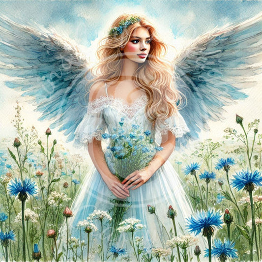 31 Sq Angel of Spring 8x8 Printable