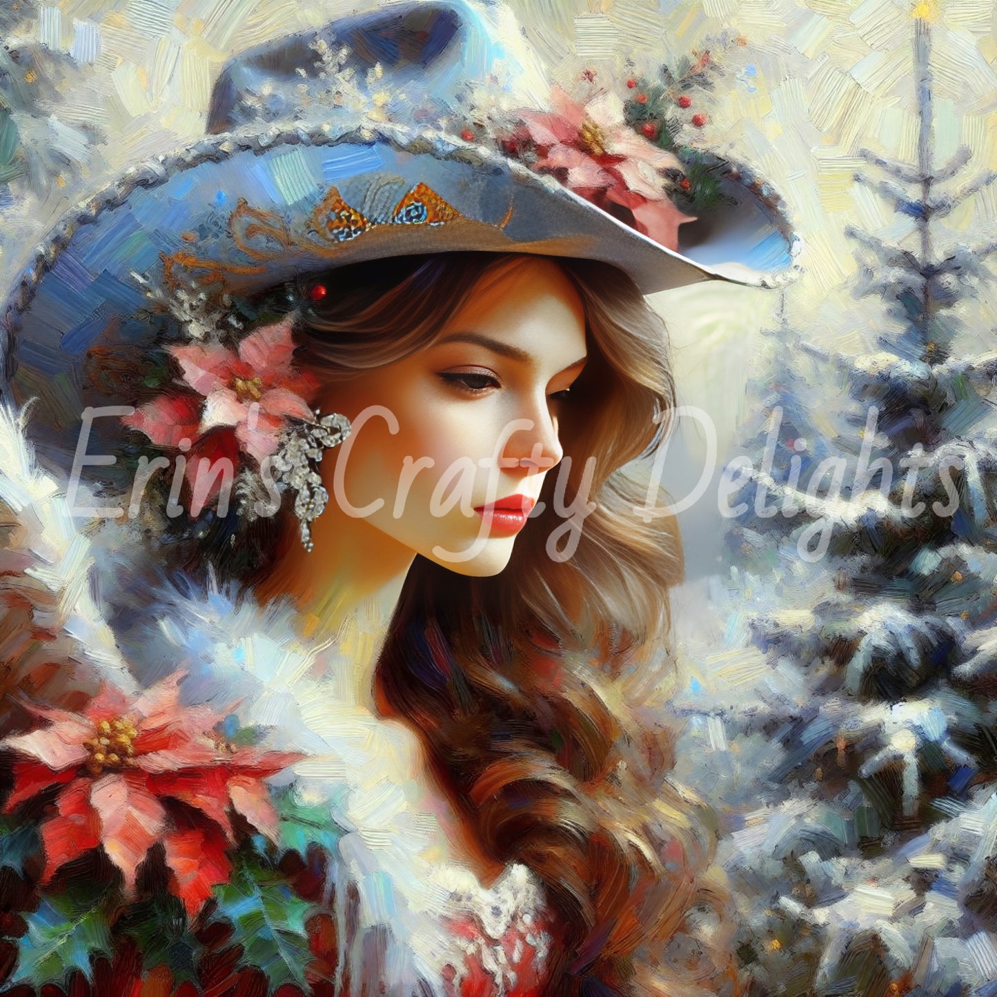 4 Cowgirl Christmas Angel