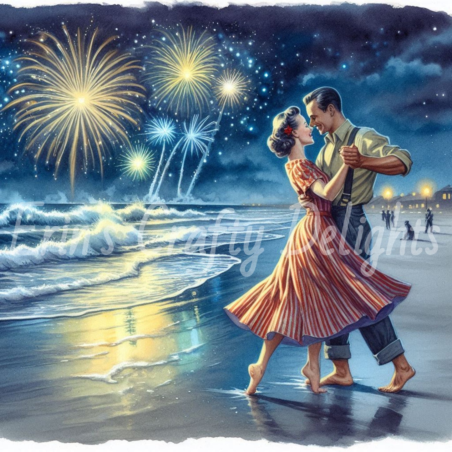 4th of July 1940s Beach Dance Set