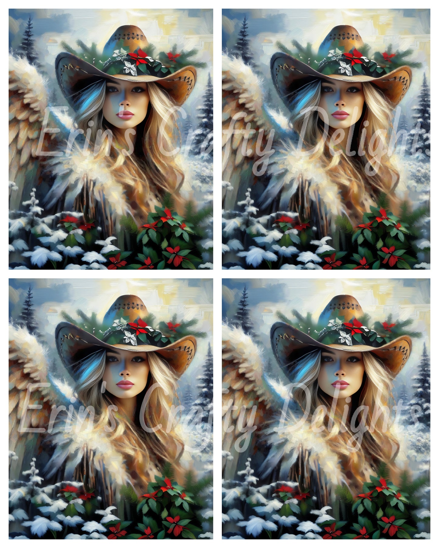 5 Cowgirl Christmas Angel
