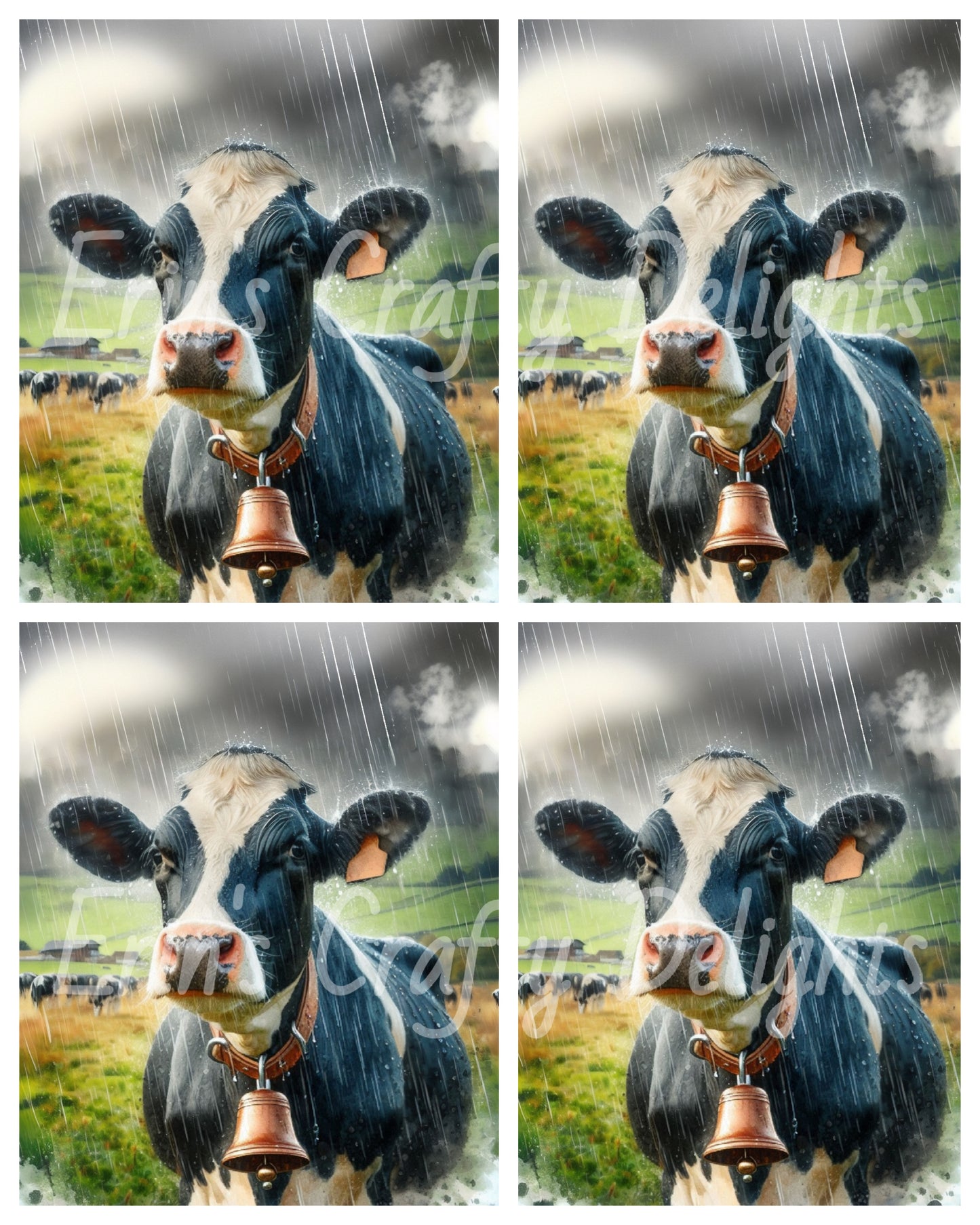 5 Fall Cow in Rain