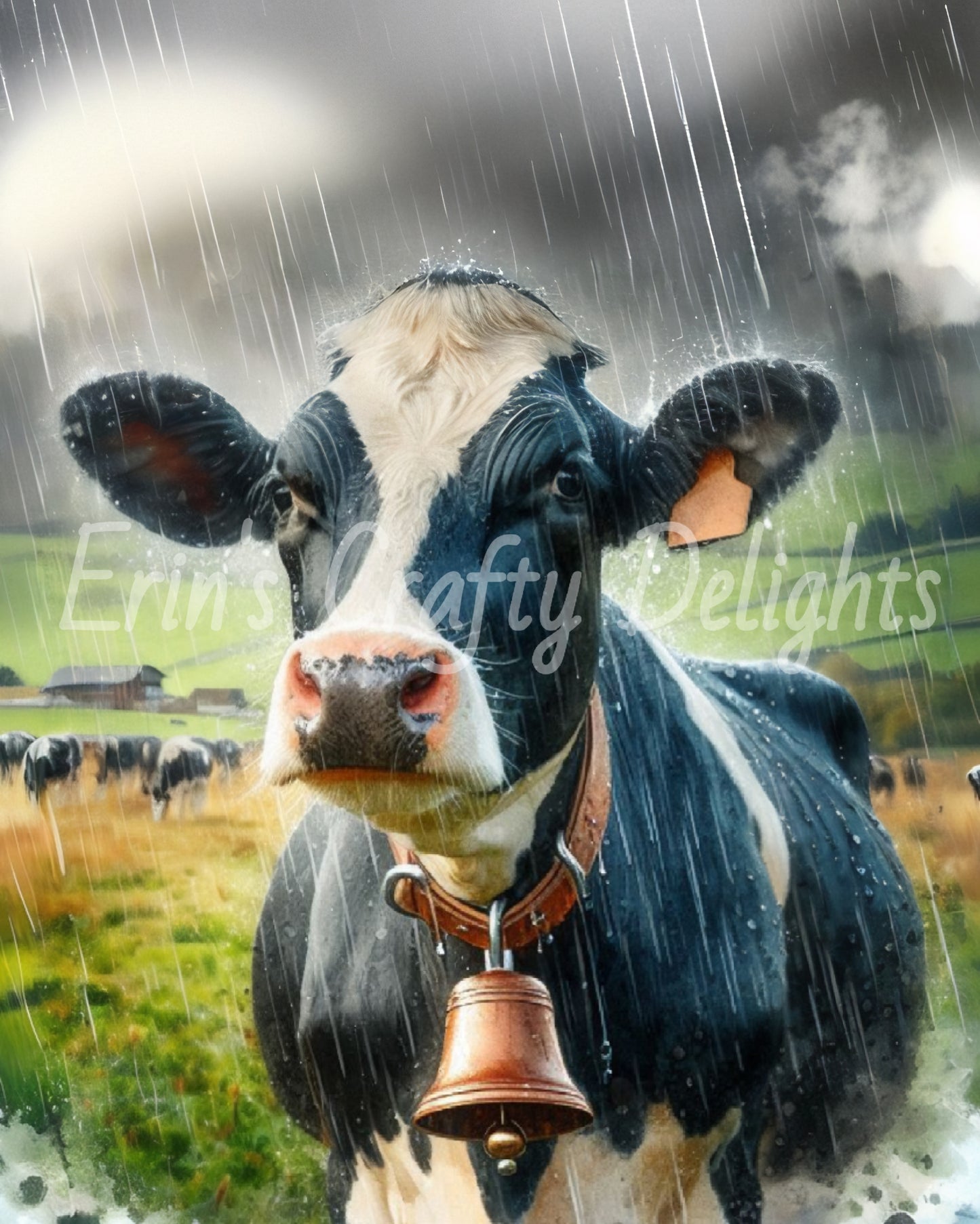 5 Fall Cow in Rain