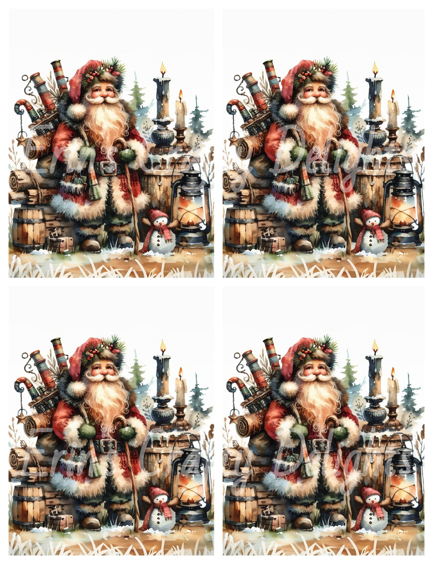5 Rustic Santa