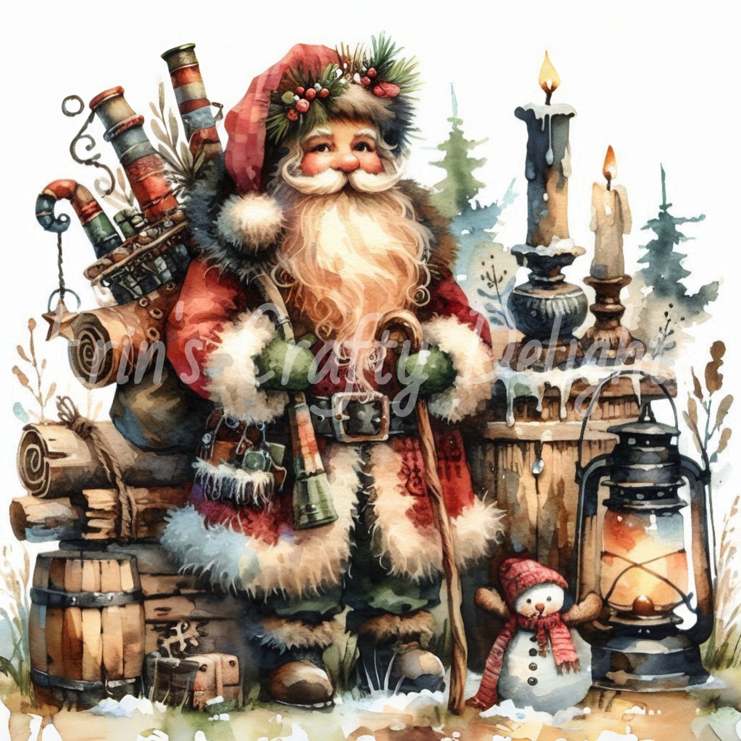5 Rustic Santa