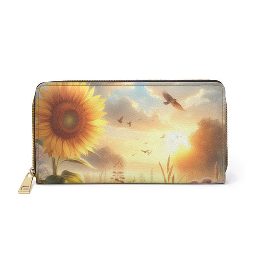 Zipper Wallet - Summer Sunflowers Wallet