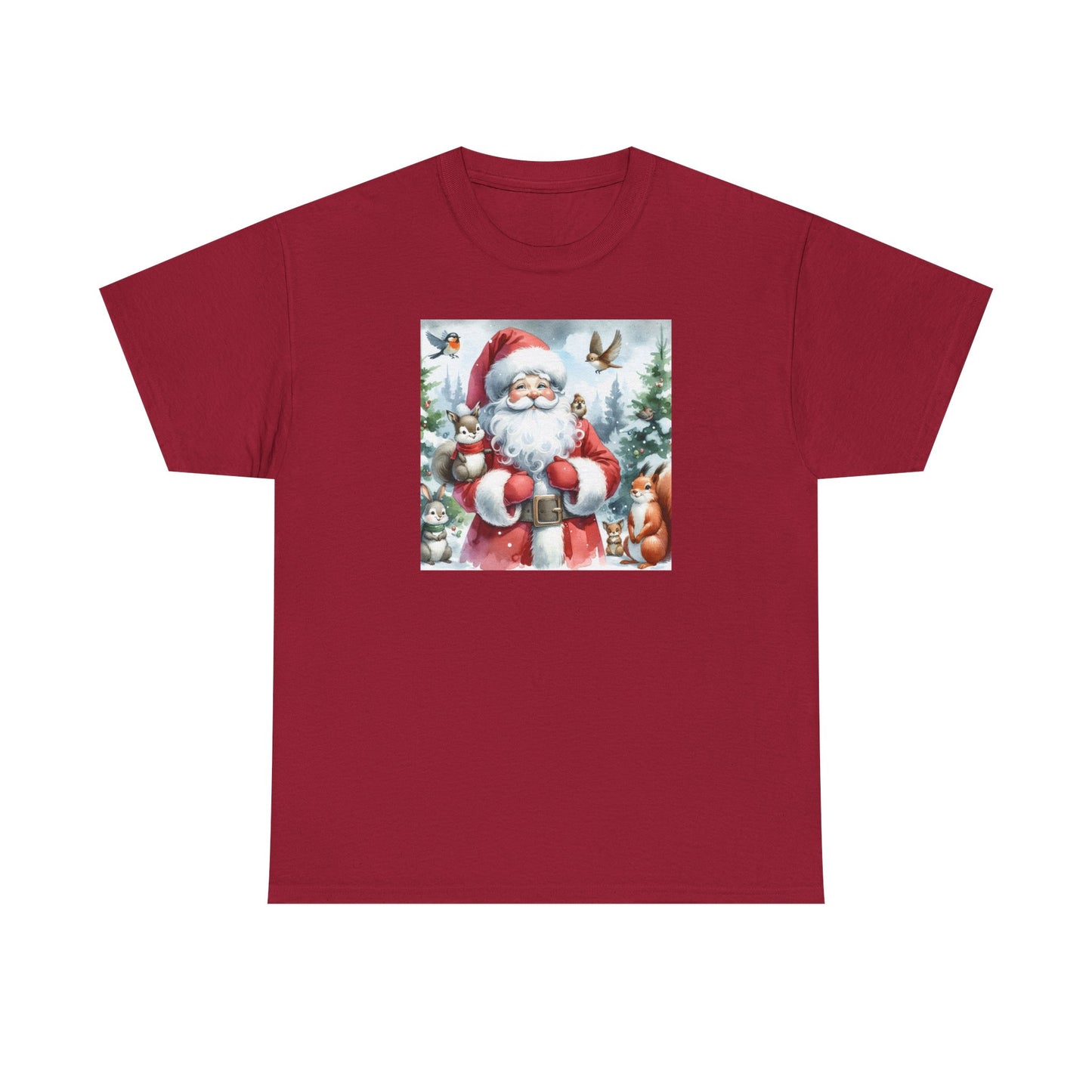 Cute Santa & Friends Unisex Heavy Cotton Tee