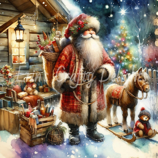 6 Rustic Santa