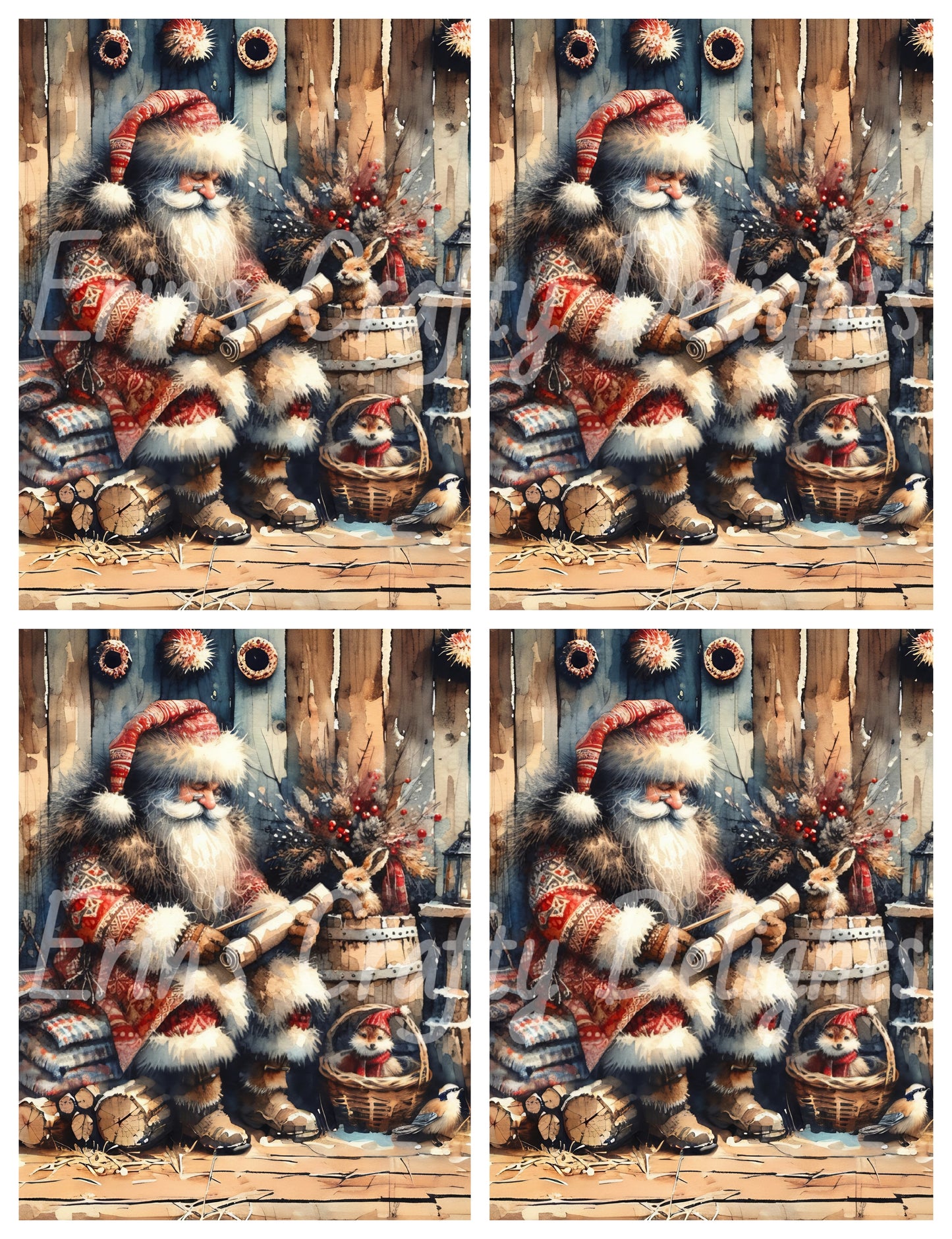 7 Rustic Santa