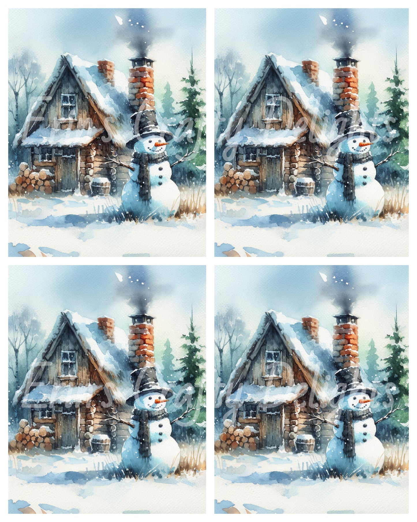 7 Rustic Snowman