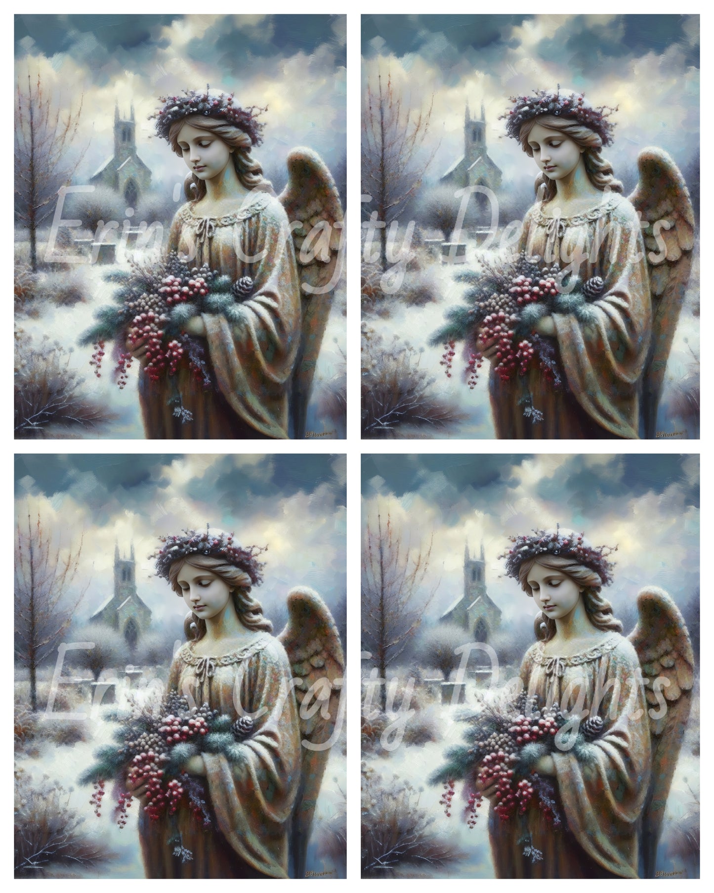 7 Stone Christmas Angel