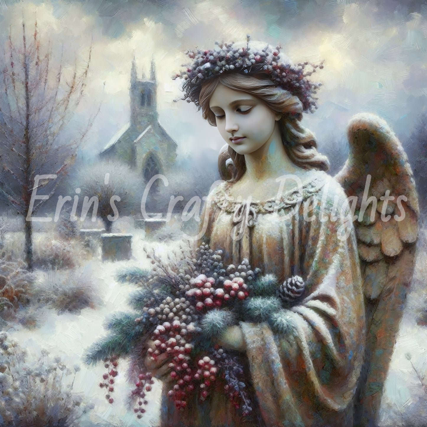 7 Stone Christmas Angel