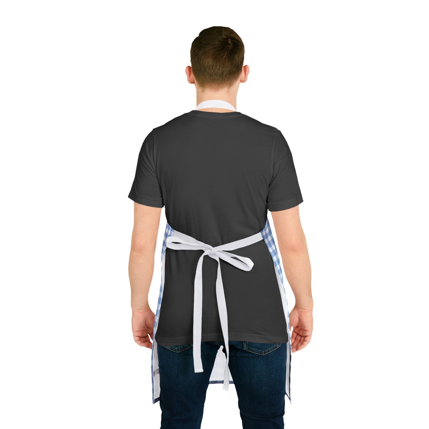 Apron, Don't Ruffle My Feathers Dressed Up Red Hen Gingham Check Design