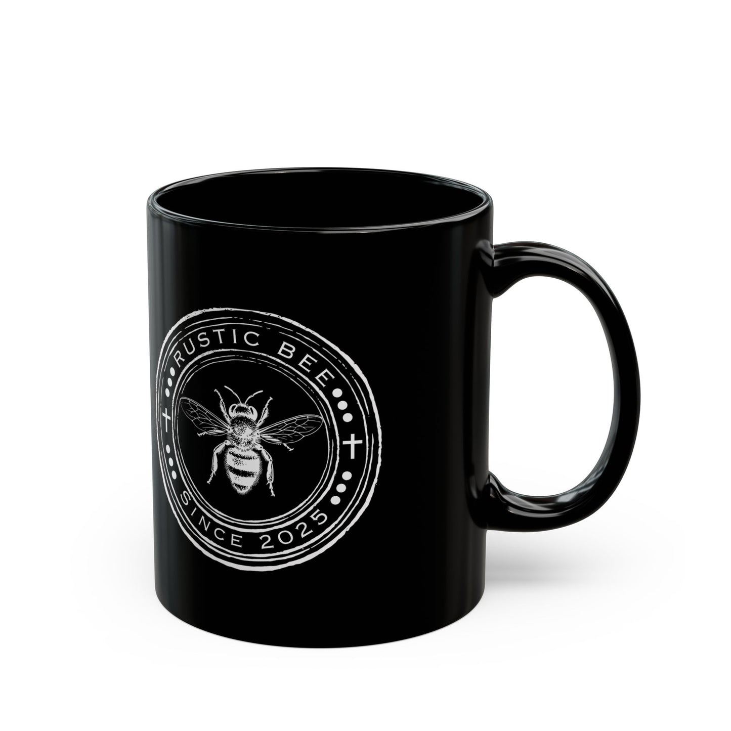 Rustic Bee Coffee Mug, Unique Bee Design, Gift for Beekeepers, Cute Kitchen Decor, Inspirational Quote Mug