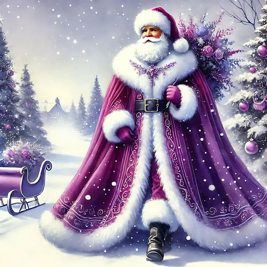 7 Purple Santa