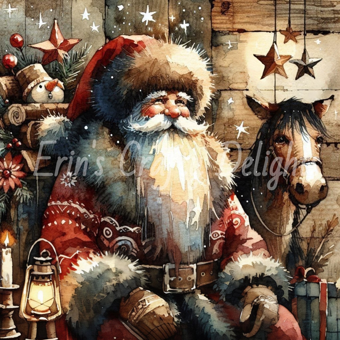 8 Rustic Santa
